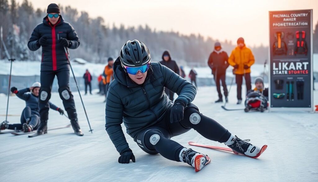 Подбор экипировки для любительского биатлона: лыжи, винтовка, одежда и защита - иллюстрация