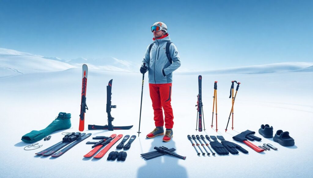 Подбор экипировки для любительского биатлона: лыжи, винтовка, одежда и защита - иллюстрация