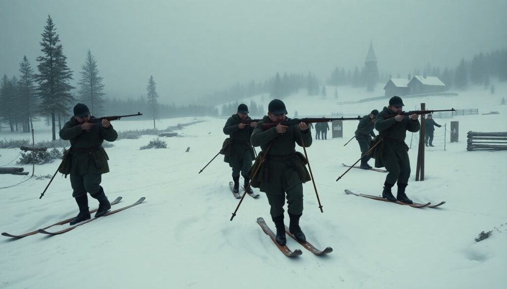 История биатлона: от военной подготовки к одному из самых зрелищных зимних видов спорта - иллюстрация