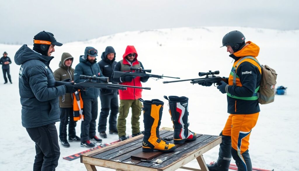 Сравнение экипировки лидеров рынка: винтовки, костюмы, ботинки и крепления топ-биатлонистов - иллюстрация