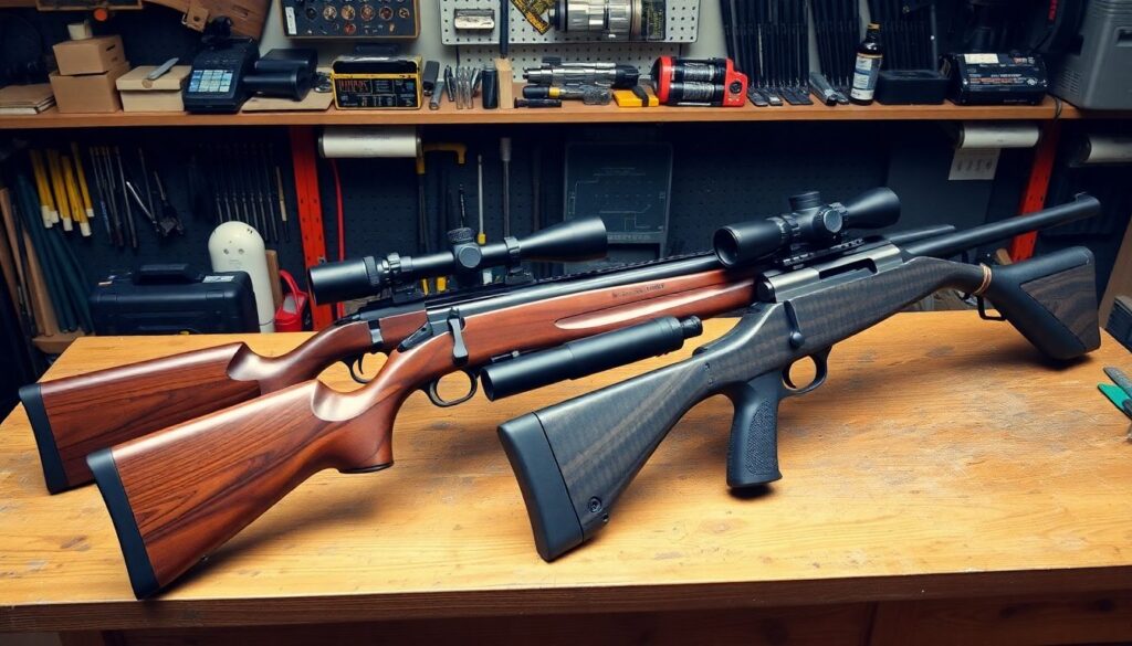 Эволюция биатлонной винтовки: от деревянных лож до карбона и